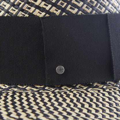 Hermes Chapeau Femme Anouk Panama Hat 57 Naturel Black 3 of 6