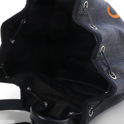 Chanel Canvas Large Deauville Backpack Denim Blue 5 of 8