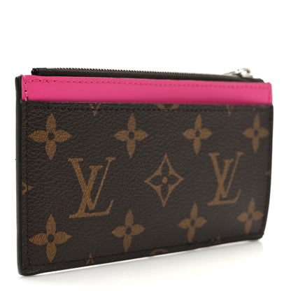 Louis Vuitton Monogram Calfskin Coin Card Holder Rose 3 of 7
