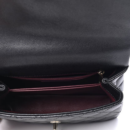 Chanel Caviar Quilted Mini Coco Handle Flap Black 4 of 4