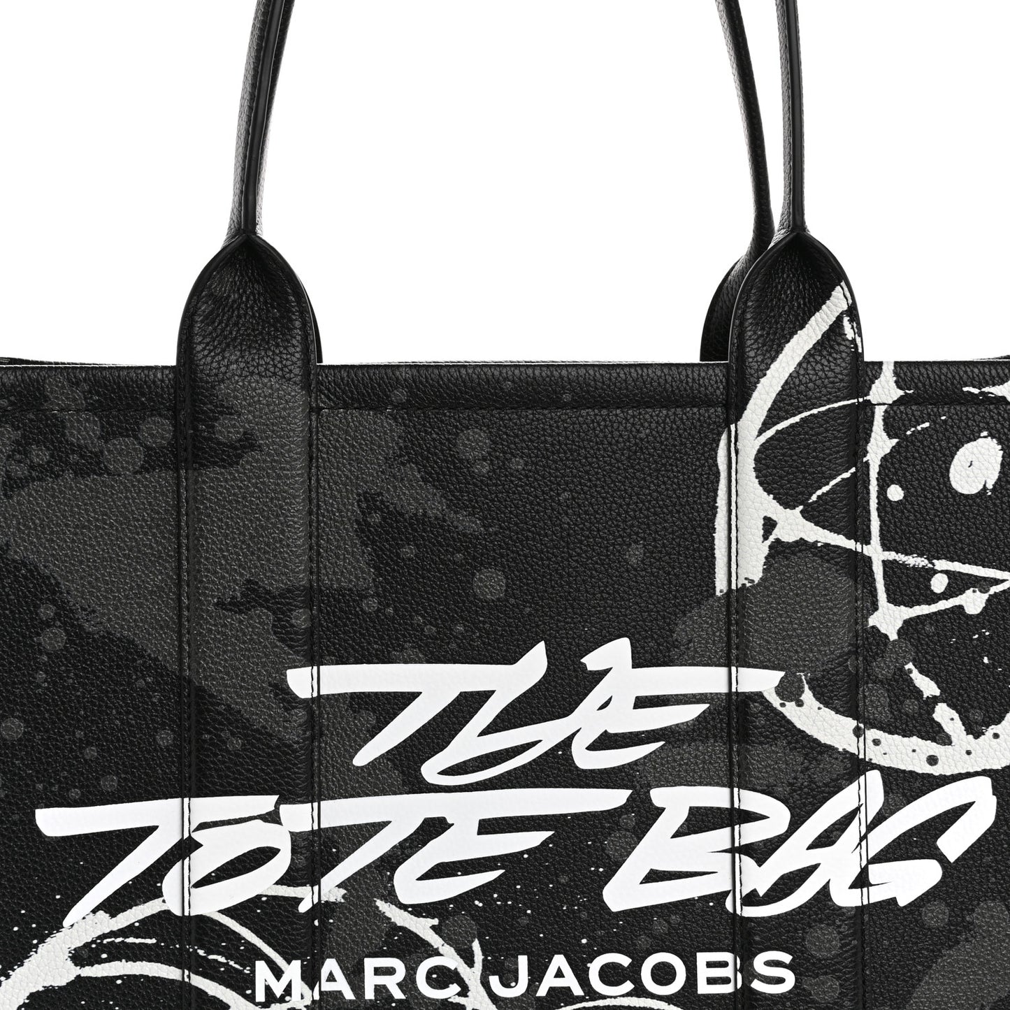 X FUTURA Grained Calfskin Large The Tote Bag Black