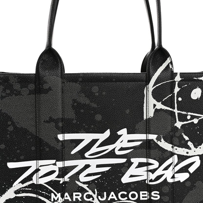 Marc Jacobs X FUTURA Grained Calfskin Large The Tote Bag Black 9 of 11