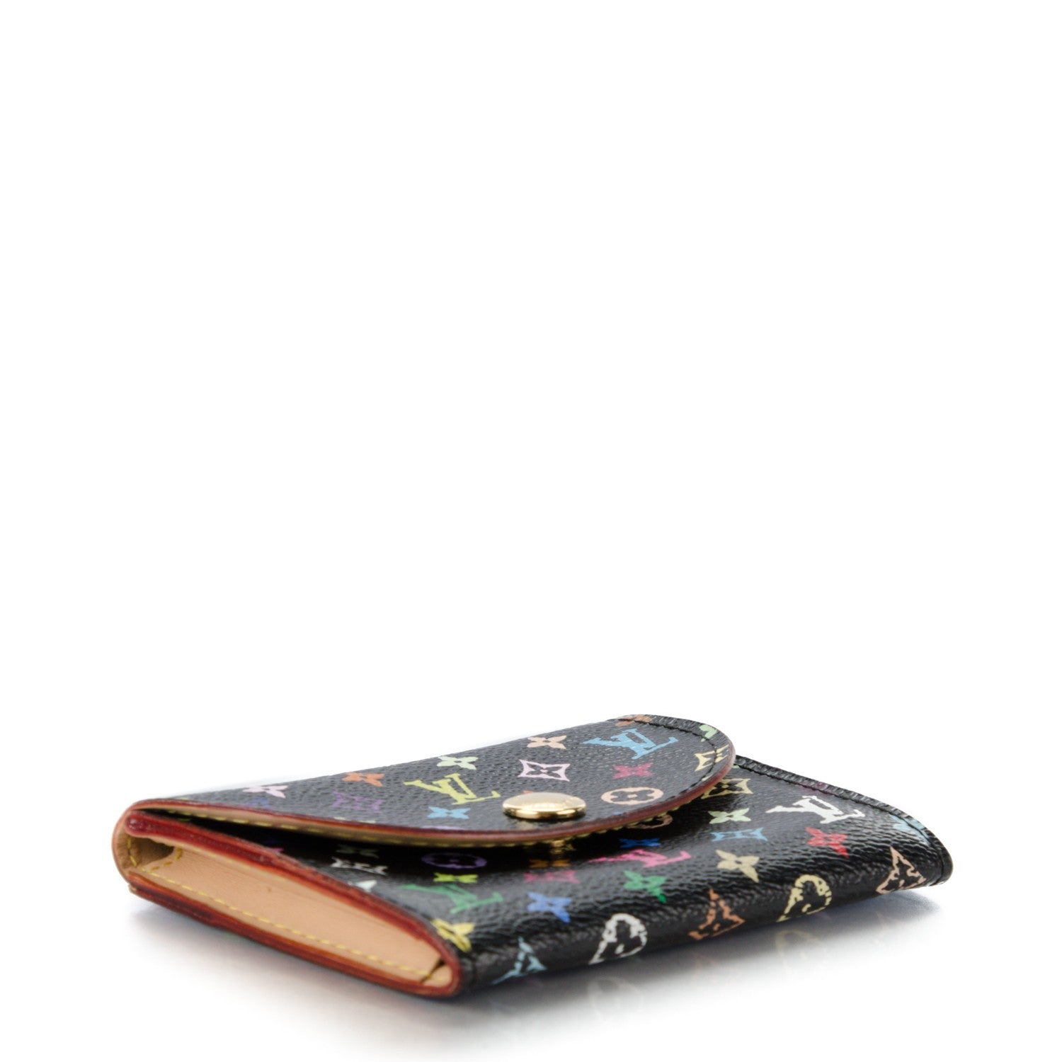 Louis Vuitton Monogram Multicolor Business Card Holder Black 4 of 8