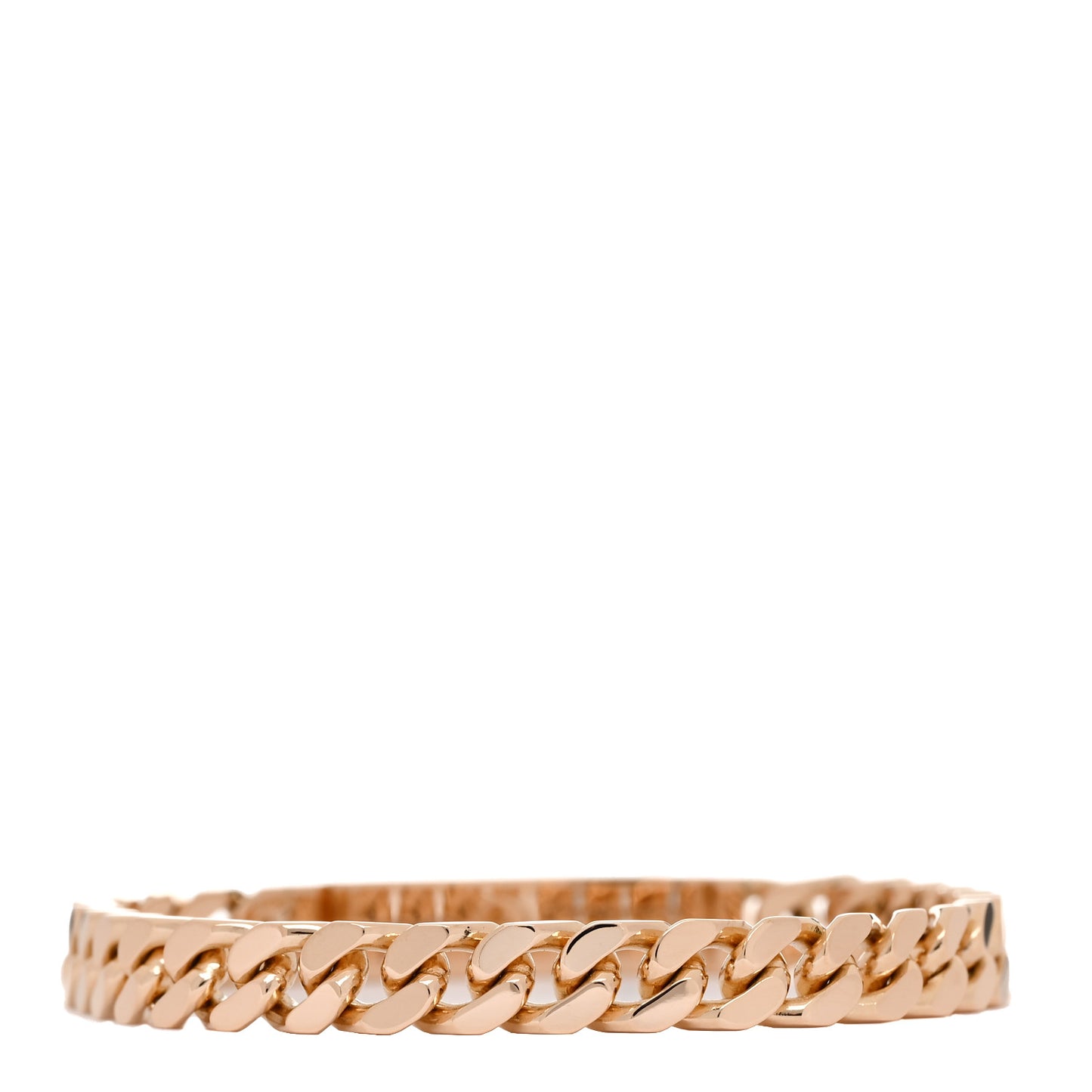 18K Rose Gold Diamond PM Kelly Gourmette Bracelet ST