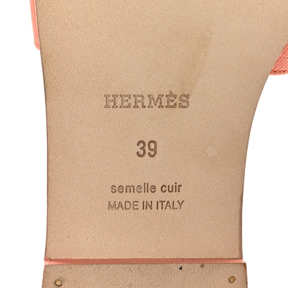 Hermes Epsom Oran Sandals 39 Orange Joey 8 of 9