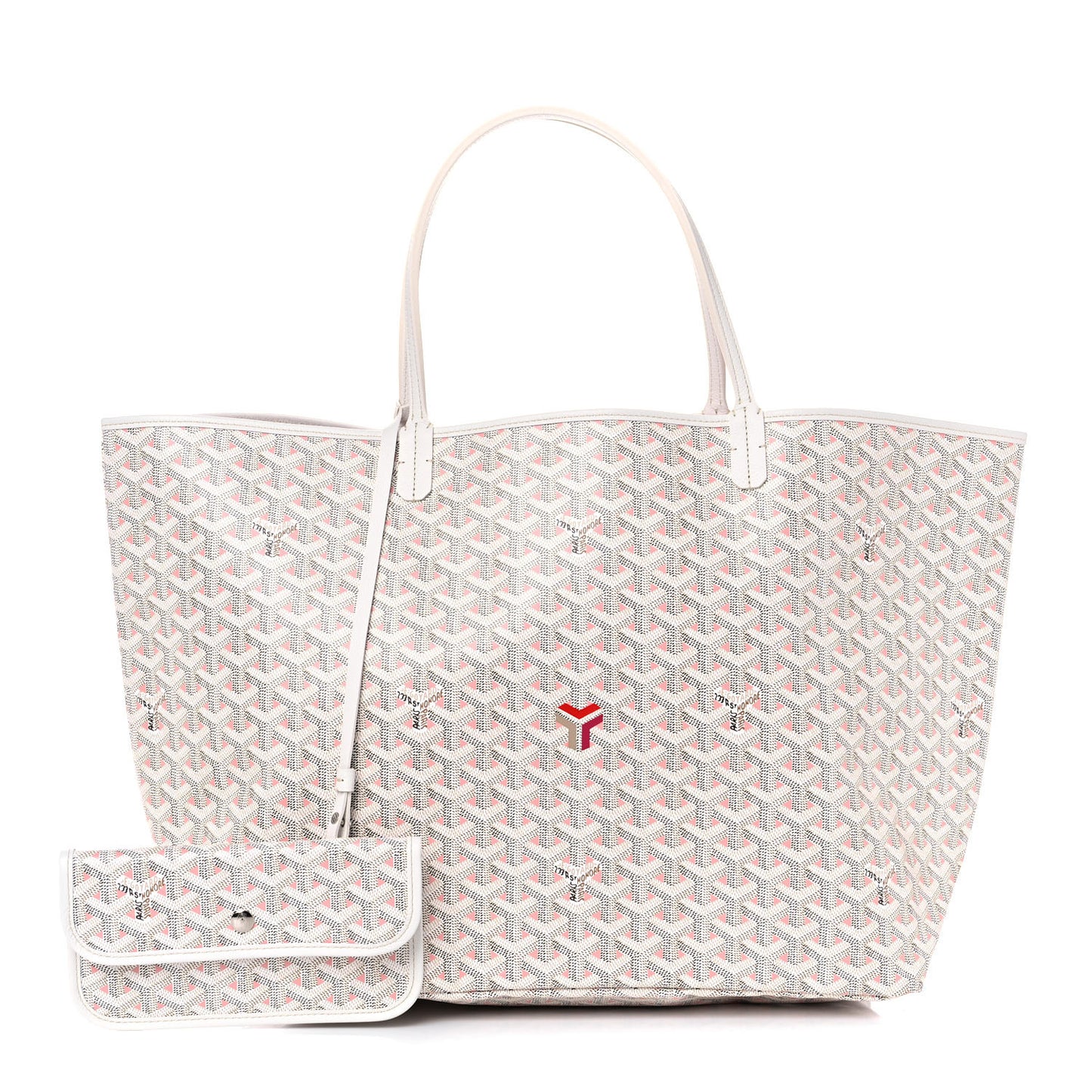 Goyardine Saint Louis Claire Voie GM White Pink