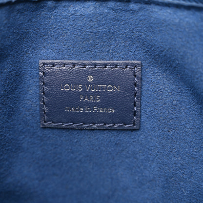 Louis Vuitton Lambskin Embossed Monogram Coussin PM Navy 6 of 9
