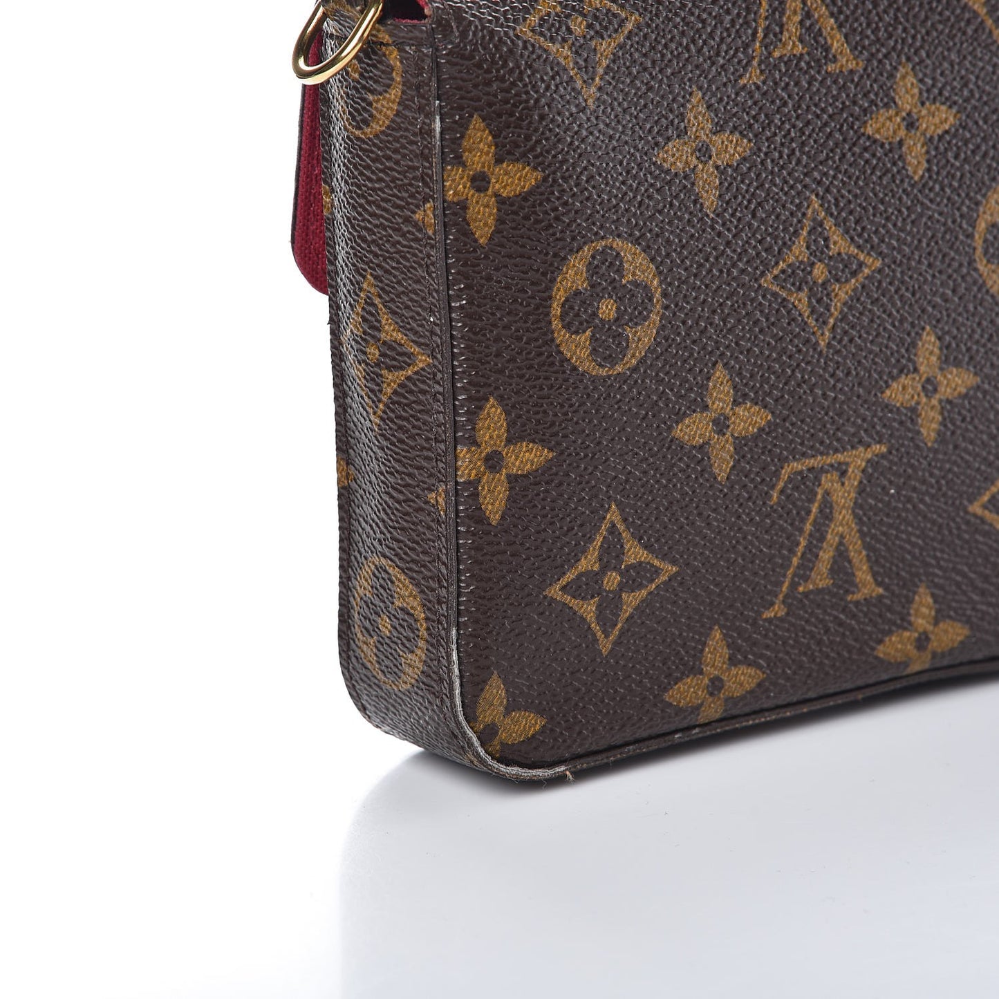 Monogram Pochette Felicie Chain Wallet Fuchsia