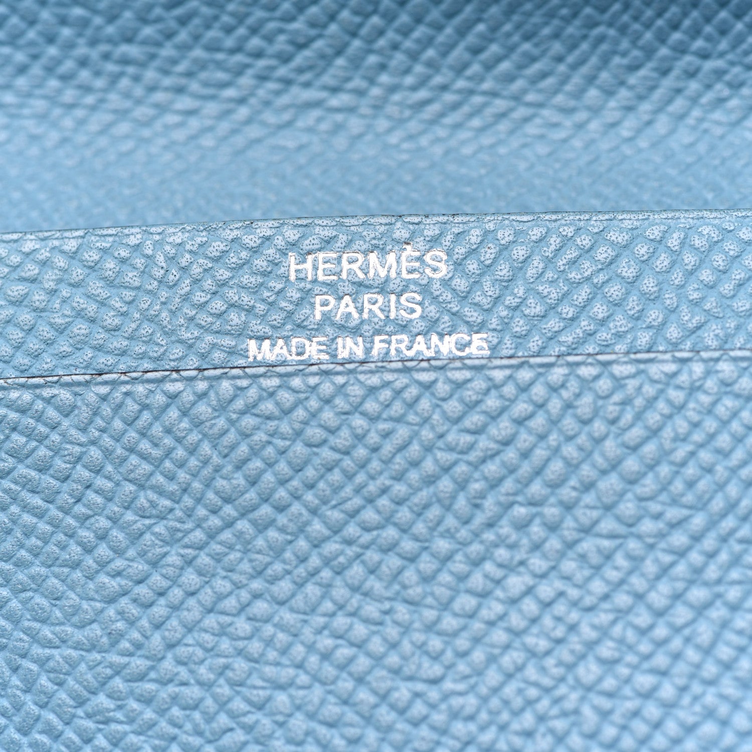 Hermes Epsom MC2 Fleming Long Wallet Blue Jean 6 of 12