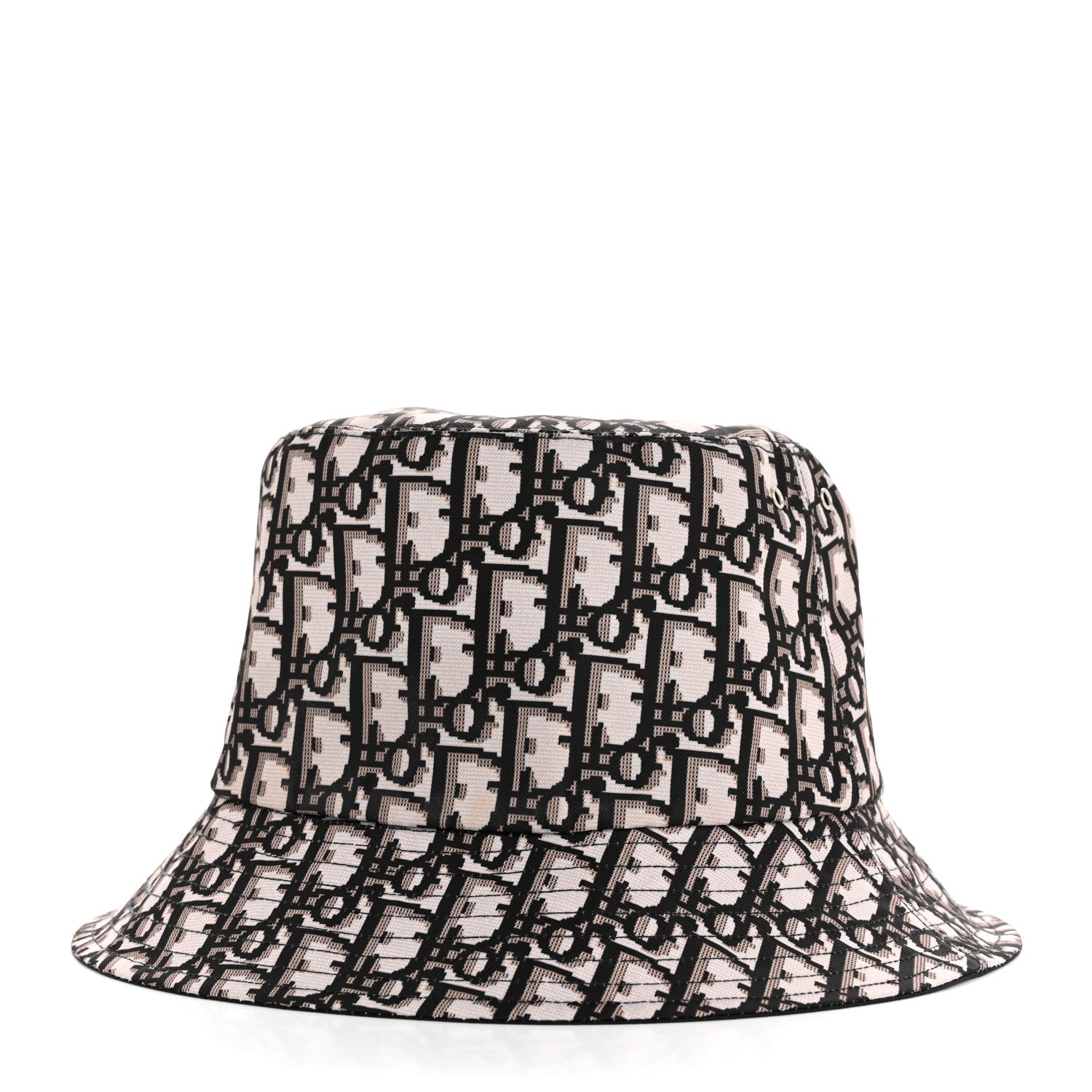 Christian Dior Nylon Oblique Reversible Teddy-D Brim Bucket Hat Beige 3 of 10