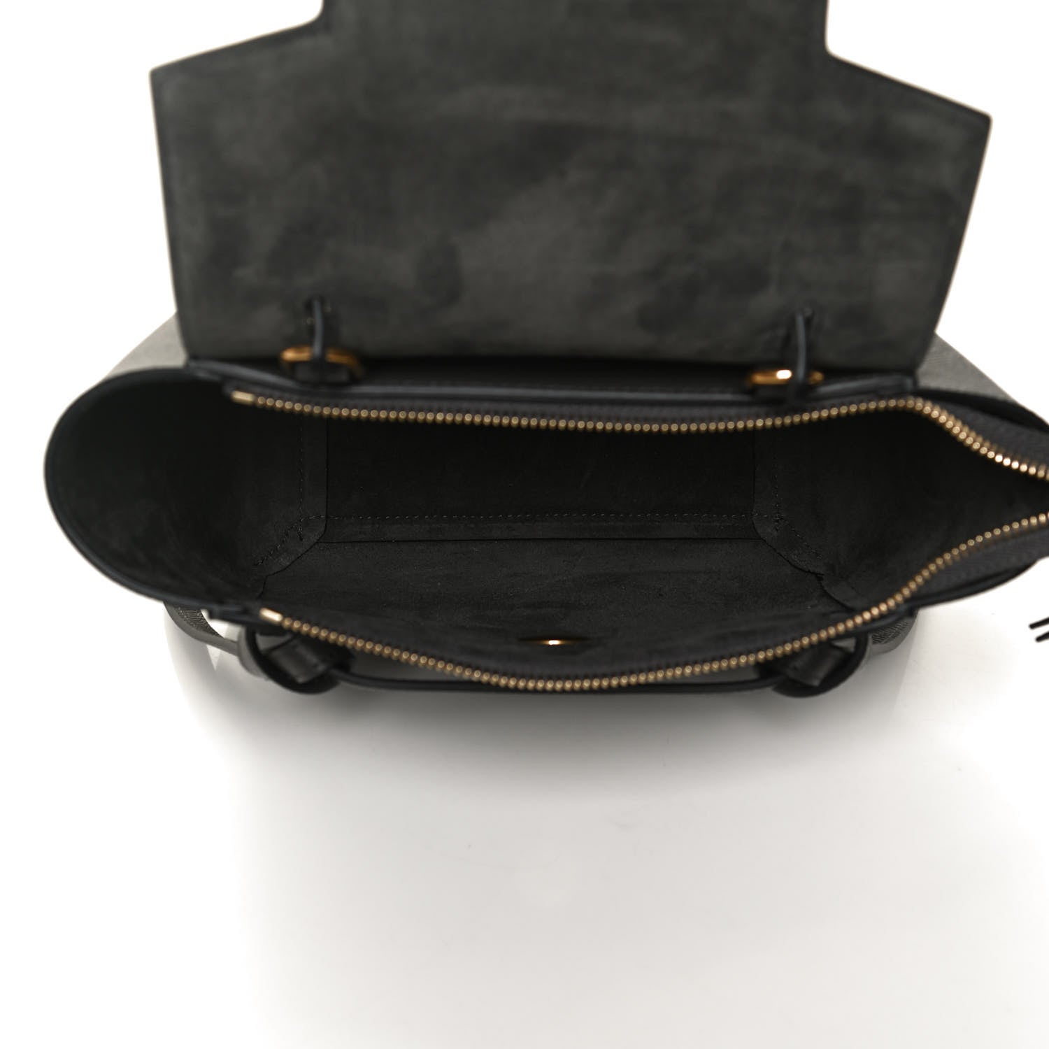 Celine Grained Calfskin Nano Belt Bag Grey 5 of 13