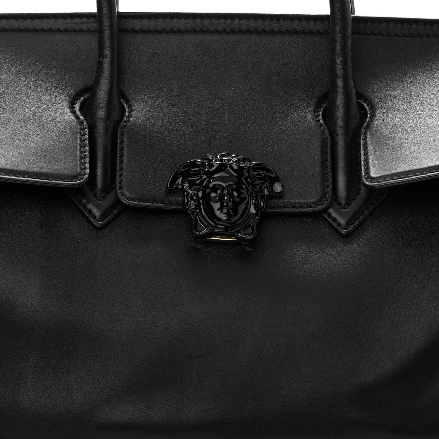 Versace Calfskin Large Palazzo Empire Bag Black 13 of 13
