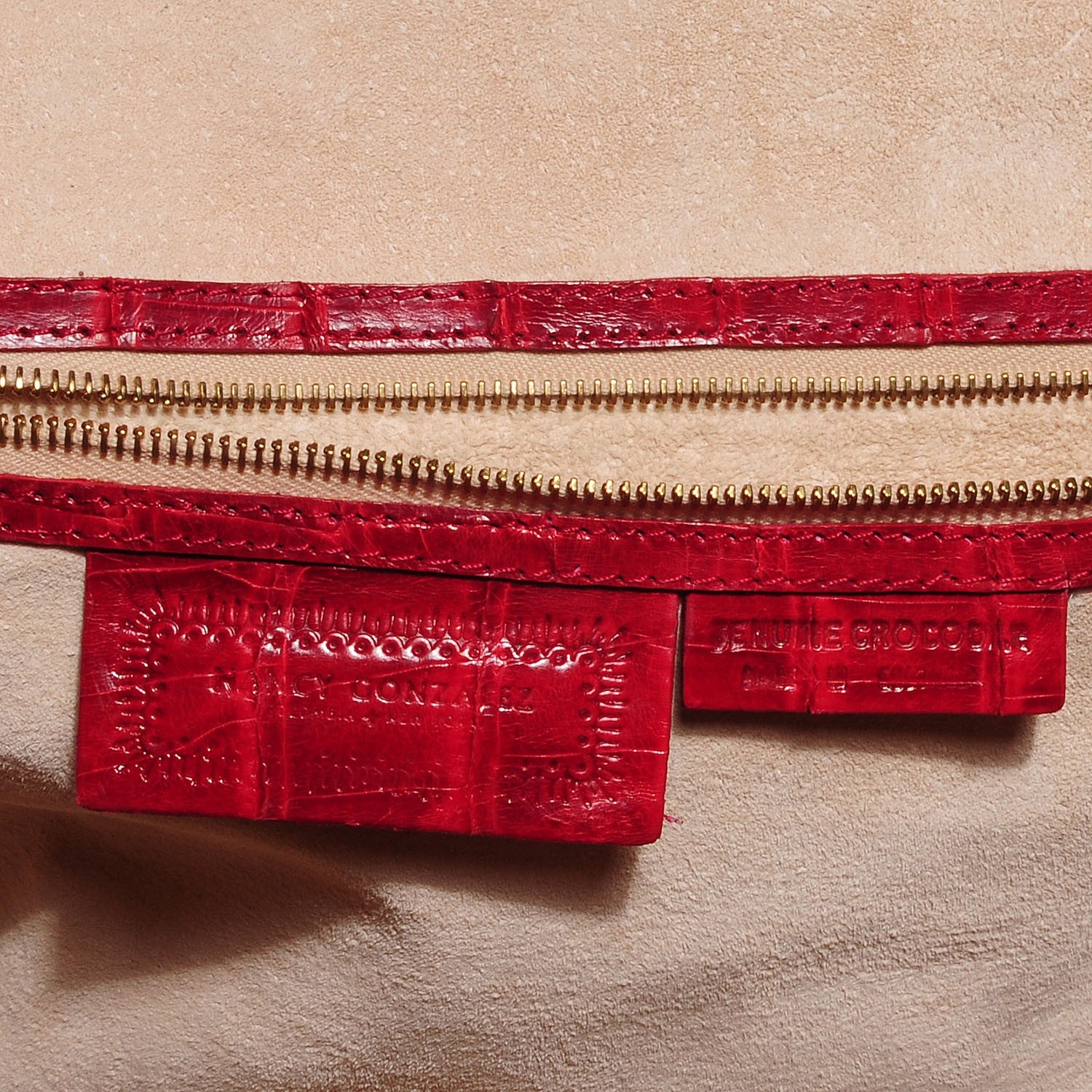 Nancy Gonzalez Crocodile Large Top Handle Satchel Red 5 of 7