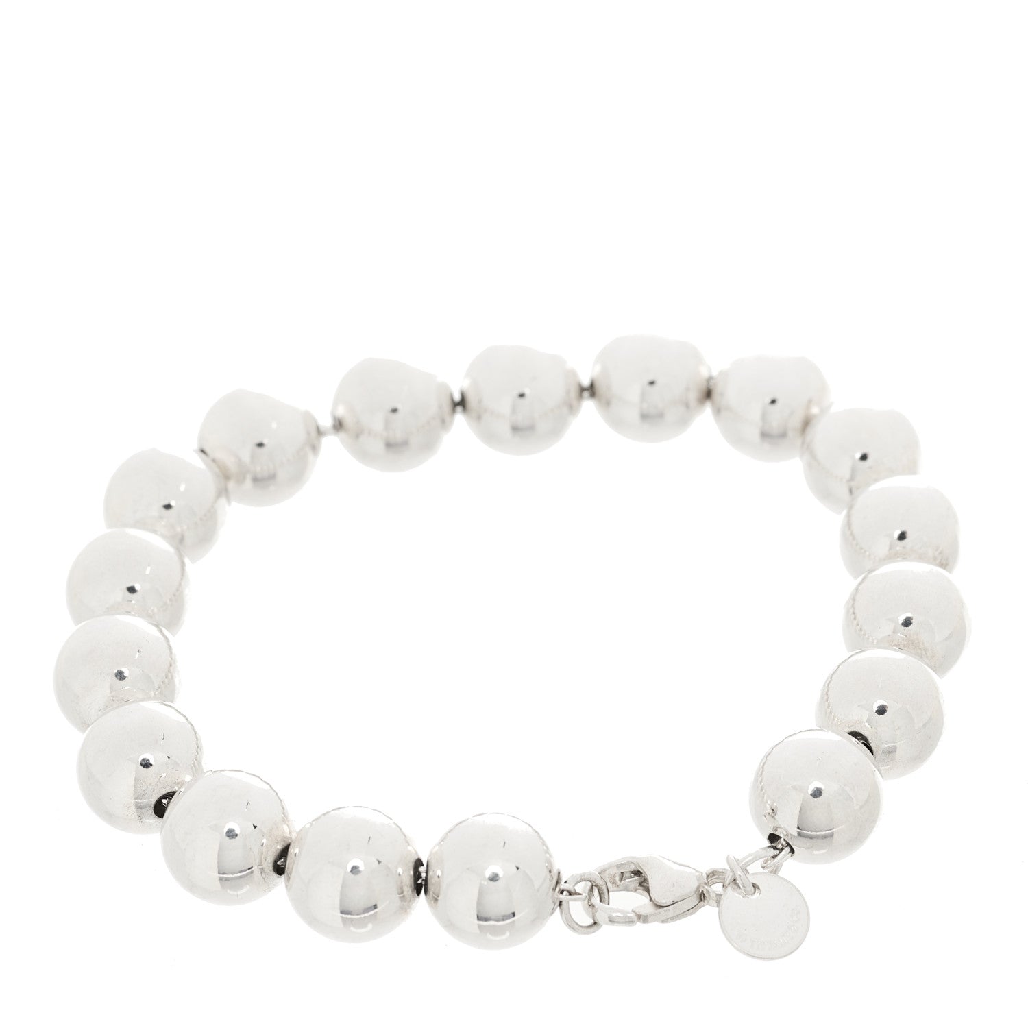 Tiffany Sterling Silver 10mm HardWear Ball Bracelet 2 of 3