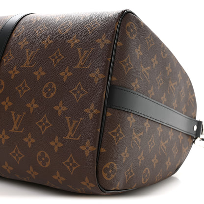 Louis Vuitton Monogram Macassar Keepall Bandouliere 45 8 of 8