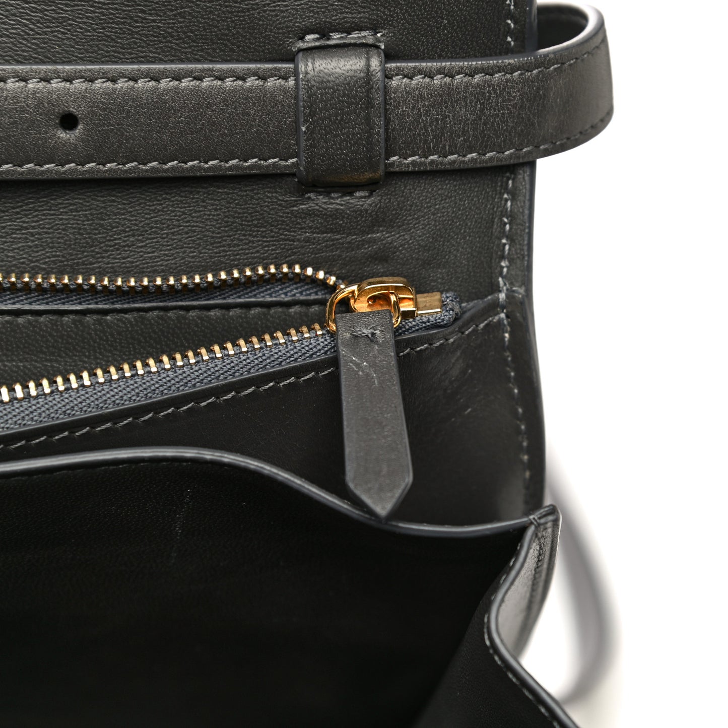 Box Calfskin Medium Classic Box Flap Bag Grey