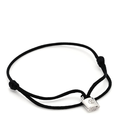 Louis Vuitton X UNICEF Sterling Silver Lockit Bracelet Black 1 of 4