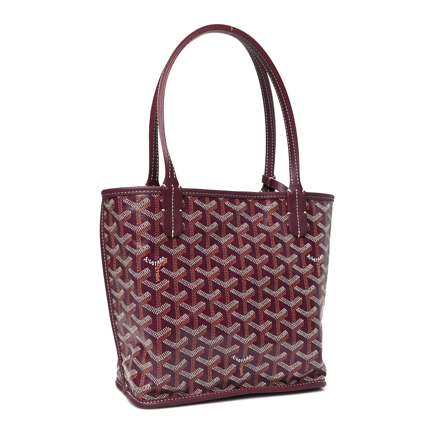Goyard Goyardine Reversible Mini Anjou Burgundy 6 of 16