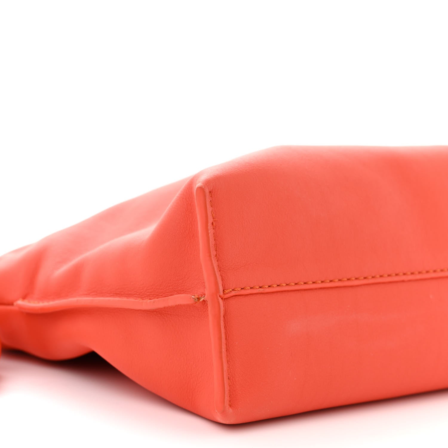 Loewe Calfskin Mini Flamenco Knot Clutch Orange 8 of 9