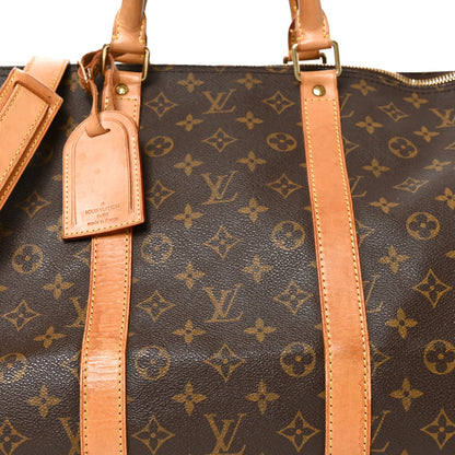 Louis Vuitton Monogram Keepall Bandouliere 55 7 of 10