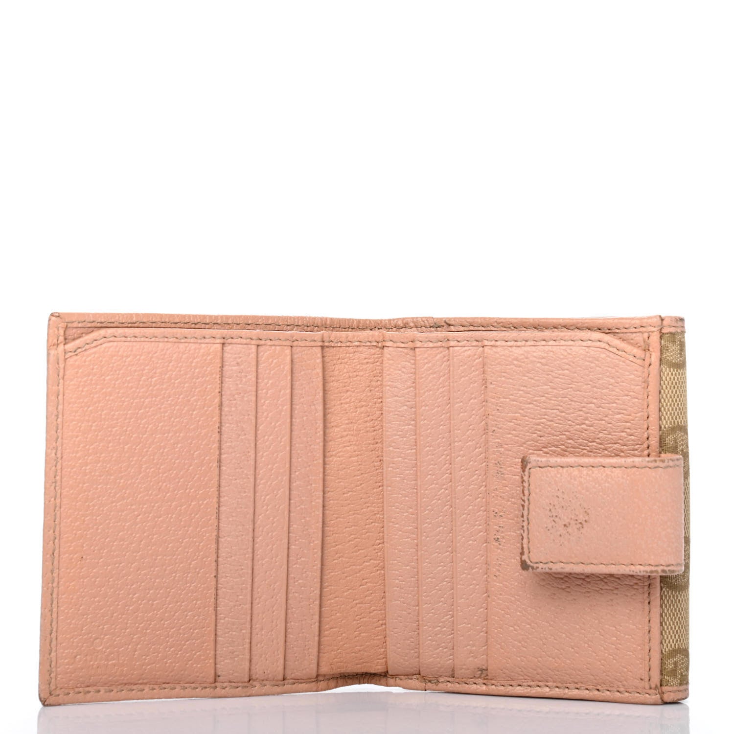 Gucci Monogram French Flap Wallet Pink 4 of 4