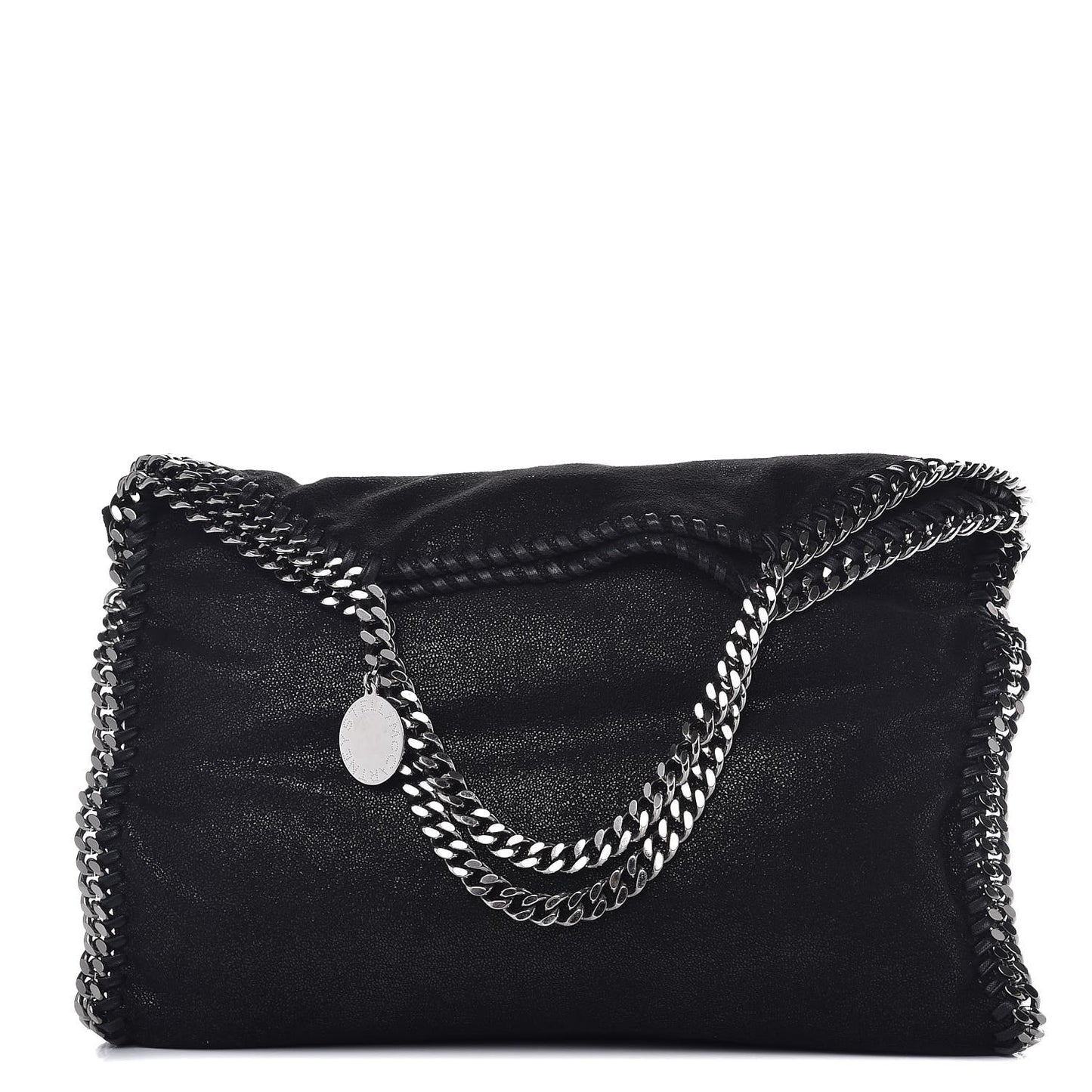 Shaggy Deer Falabella Fold Over Tote Black