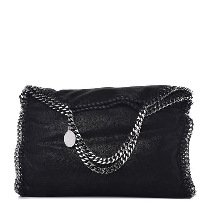 Stella McCartney Shaggy Deer Falabella Fold Over Tote Black 1 of 7