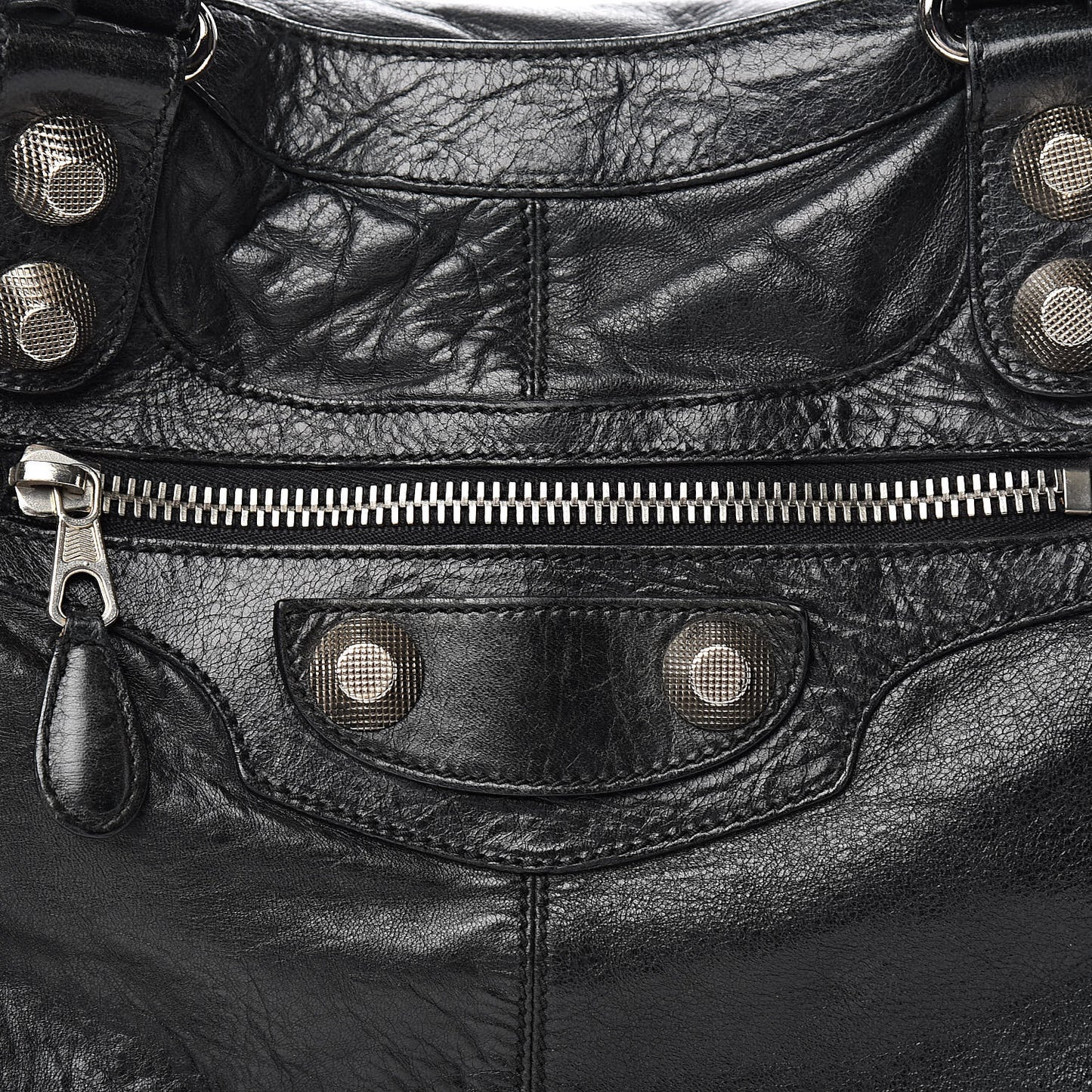 Agneau Giant 21 Silver Hardware Brief Black