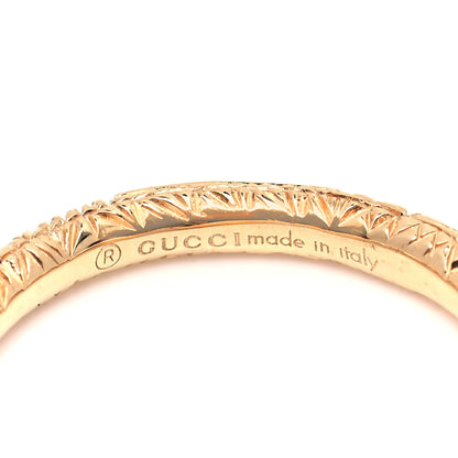 Gucci 18K Yellow Gold Black Diamond Topaz Sapphire Ouroboros Snake Ring 55 7.25 4 of 7