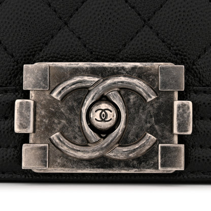 Chanel Caviar Quilted Medium Boy Flap Black 12 of 12