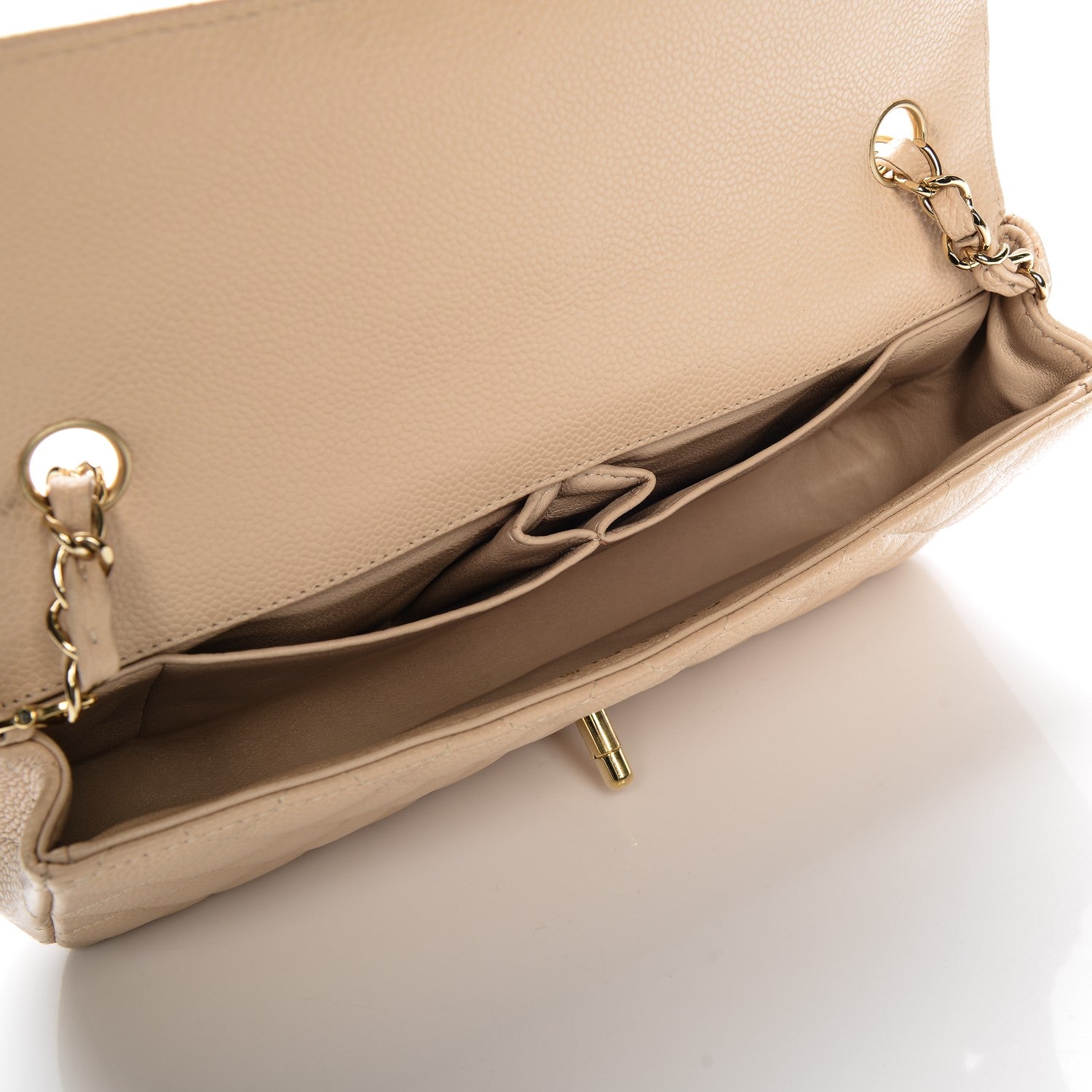 Chanel Caviar Quilted East West Flap Beige Clair 5 of 8