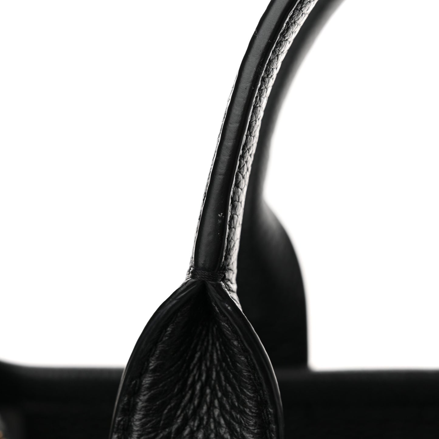 Grained Calfskin Medium The Tote Bag Black