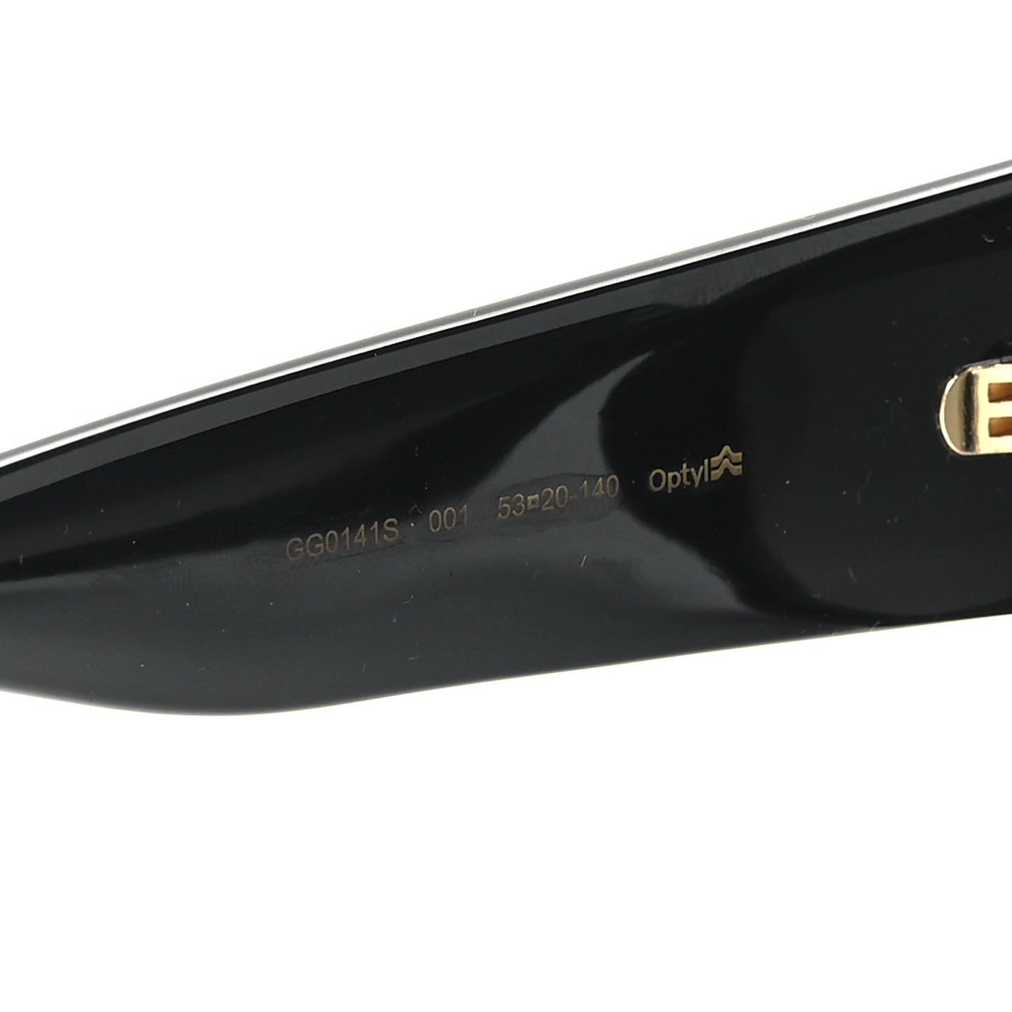 Acetate Square Frame Sunglasses GG0141S Black