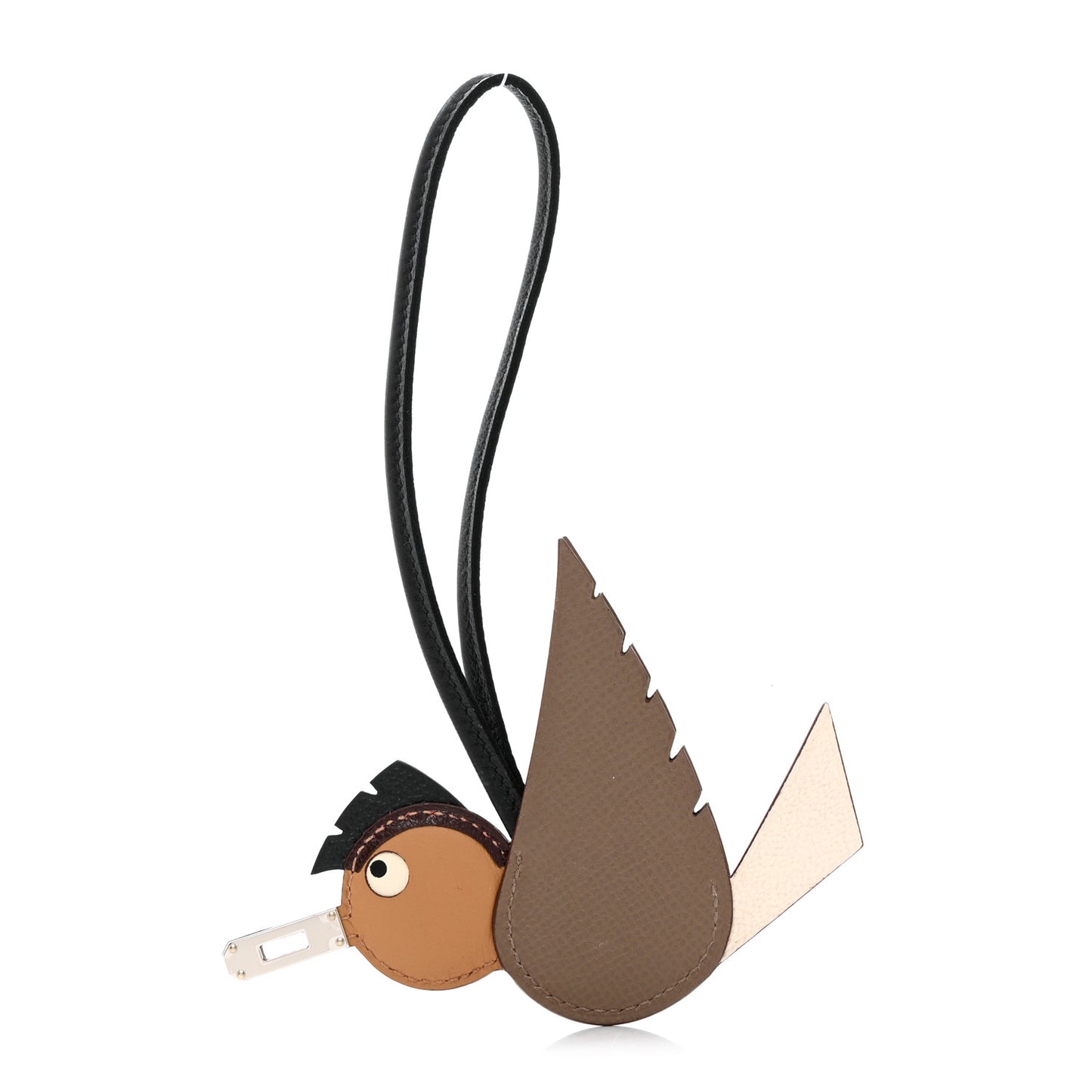 Epsom Swift Chevre Mysore Birdy Bag Charm Etoupe Nata Biscuit Rouge Sellier Black