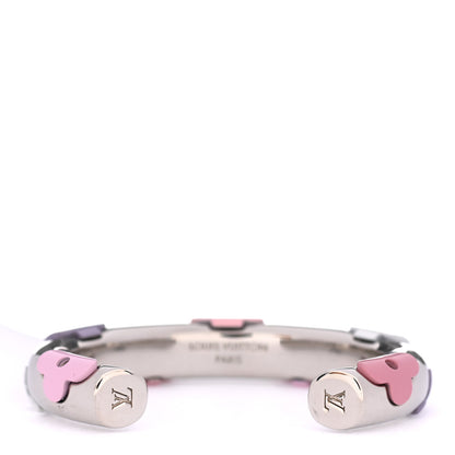 Louis Vuitton Resin Daily Monogram Bracelet M Silver Pink 3 of 5