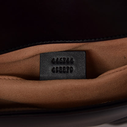 Gucci Calfskin Matelasse Mini GG Marmont Shoulder Bag Black 5 of 7