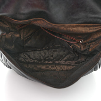 Salvatore Ferragamo Hammered Calfskin Satchel Black 5 of 10