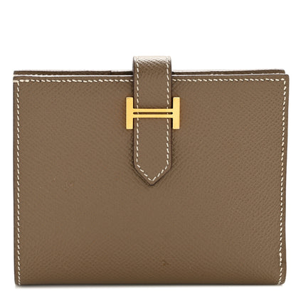 Hermes Epsom Bearn Compact Wallet Etoupe 1 of 9