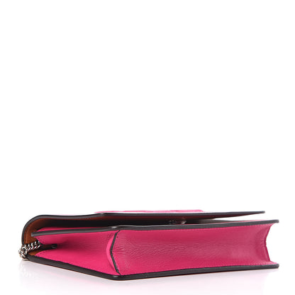 Givenchy Lambskin Emblem Chain Wallet Cyclamen 4 of 12
