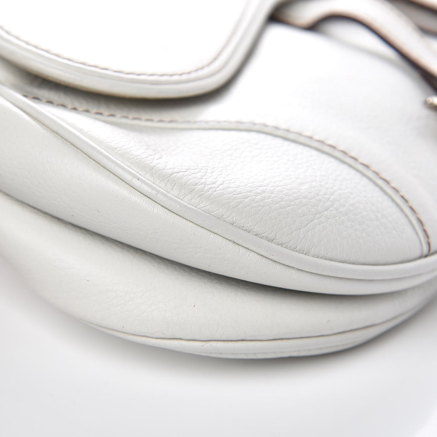 Calfskin Saddle Bag White