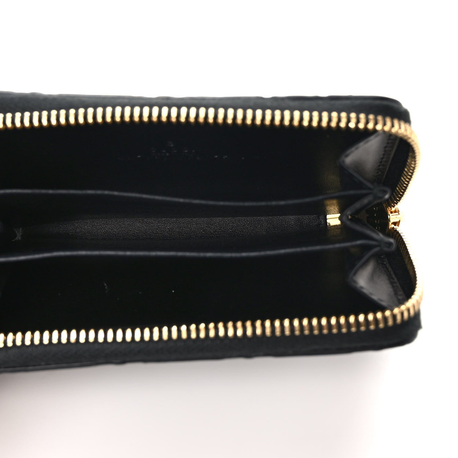 Gucci Guccissima Zip Around Card Case Black 5 of 8