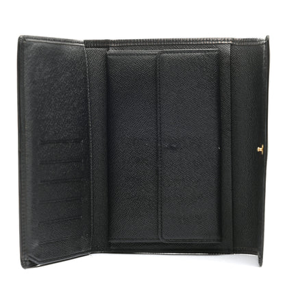 Louis Vuitton Epi Porte Tresor Etui Papiers Wallet Black 5 of 10