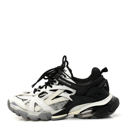 Balenciaga Rubber Mesh Bi-Color Womens Track.2 Open Sneakers 38 Black White 1 of 8