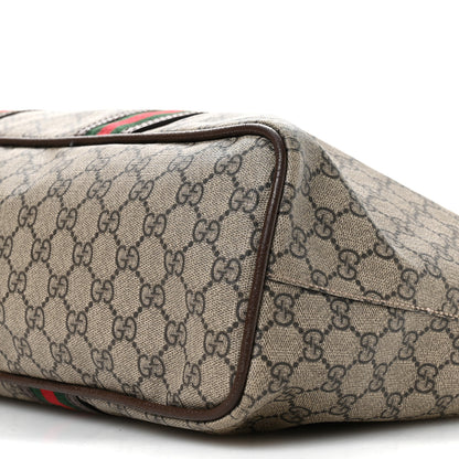Gucci GG Supreme Monogram Web Neo Vintage Tote Beige New Acero Crop 10 of 11