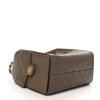 Chanel Caviar Quilted Small Chanel 25 Handbag Dark Khaki 4 of 11