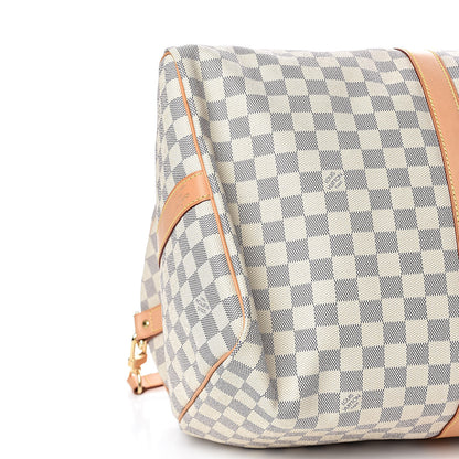 Louis Vuitton Damier Azur Keepall Bandouliere 55 9 of 14