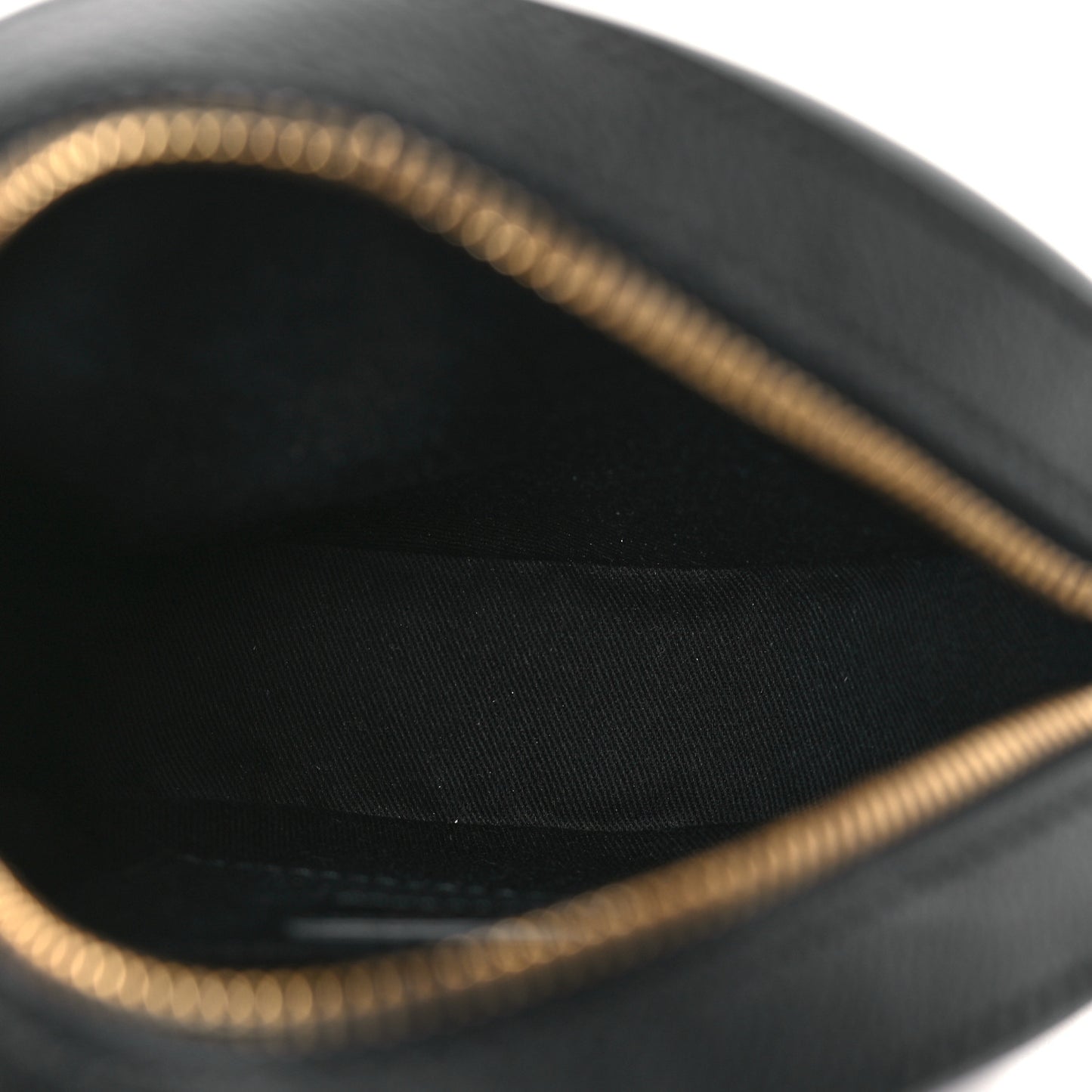 Calfskin La Medusa Round Camera Bag Black