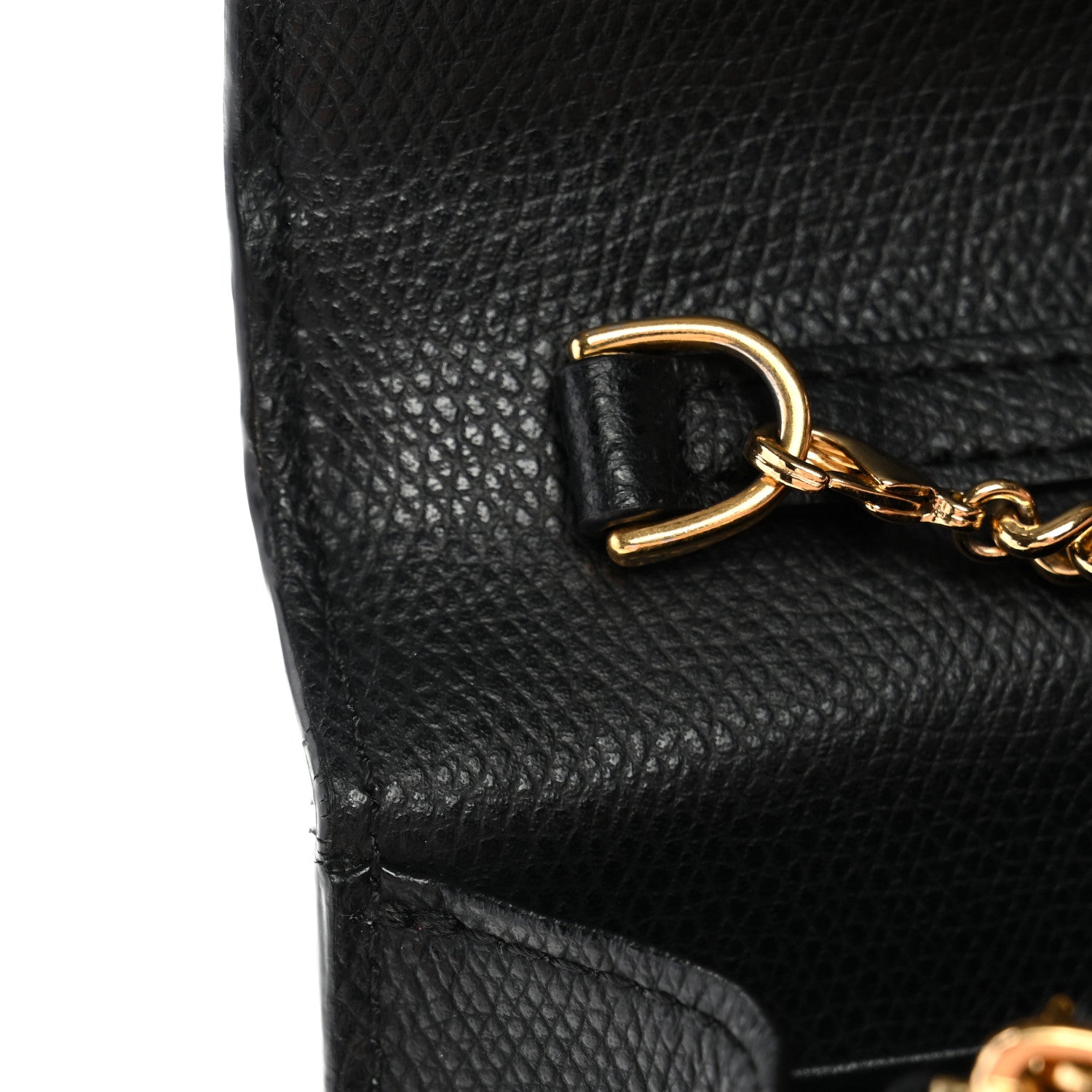 Fendi Vitello Cruise F is Fendi Bi-Color FF 1974 Embossed Medium Envelope Wallet On Chain Black Maya 11 of 12
