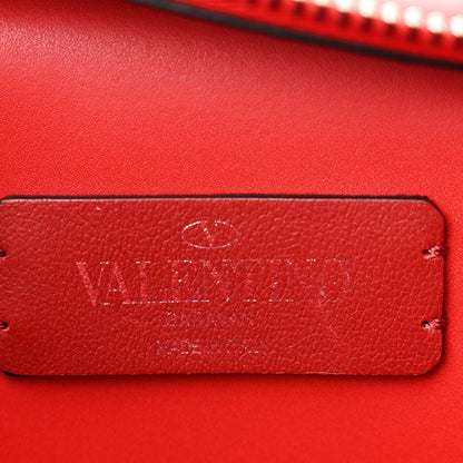 Valentino Garavani Calfskin Mens VLTN Belt Bag Pure Red Black 6 of 9