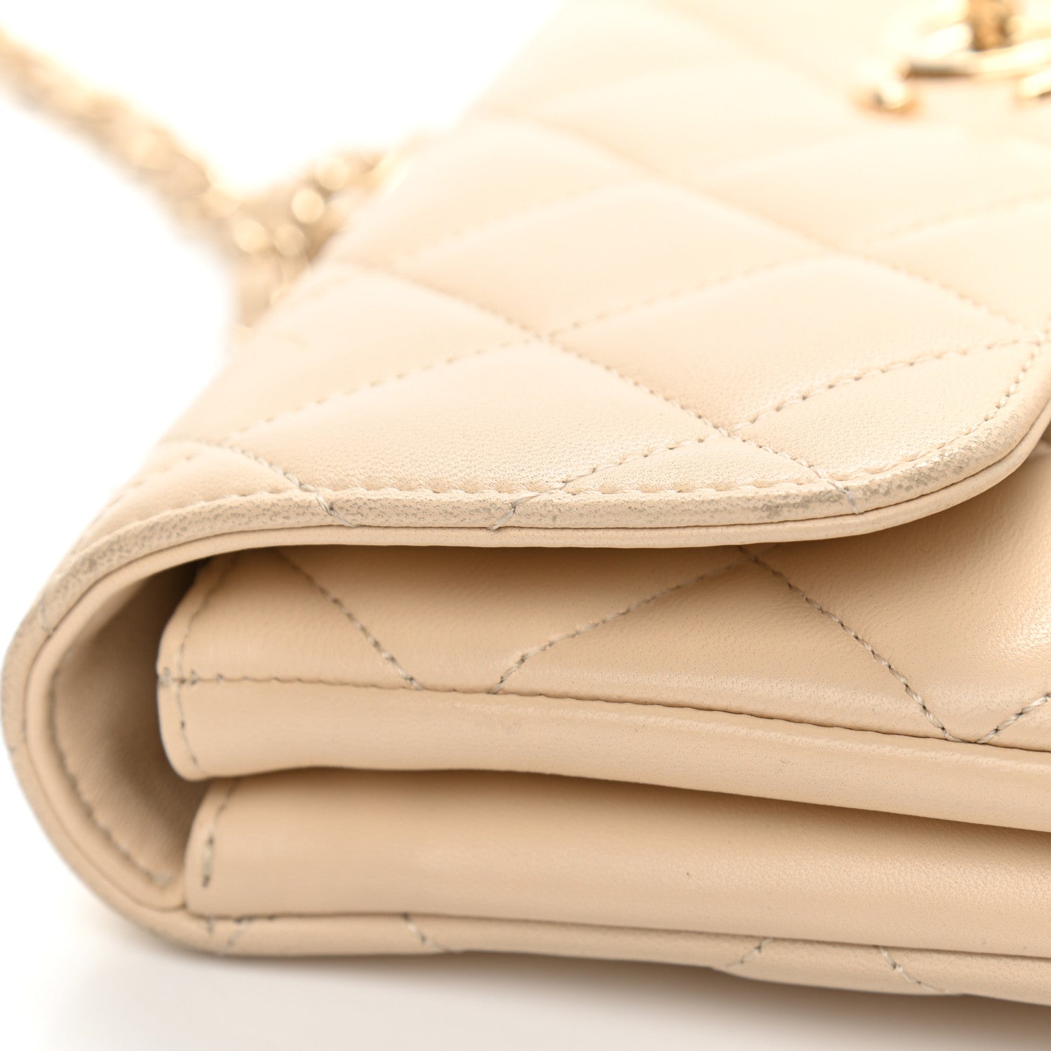 Chanel Lambskin Quilted Medium Trendy CC Flap Light Beige 8 of 17